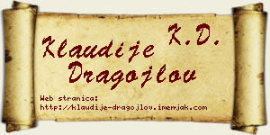Klaudije Dragojlov vizit kartica